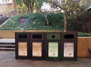 New waste bins for cafes