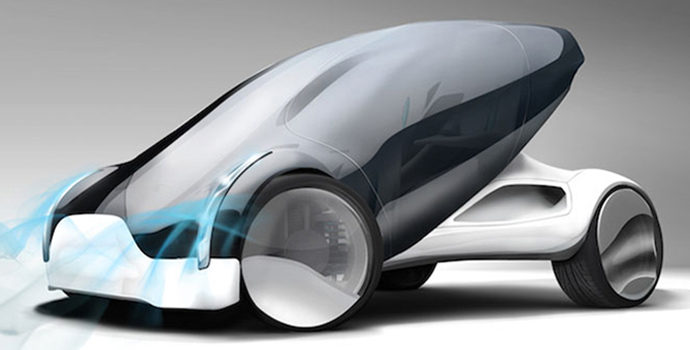 Electric vehicle rendering