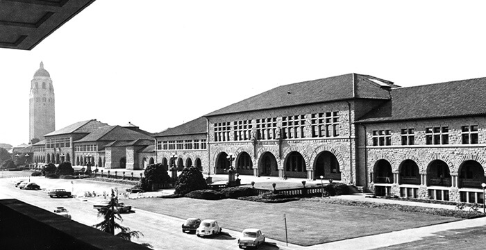 Windows in newly constructed Stanford building